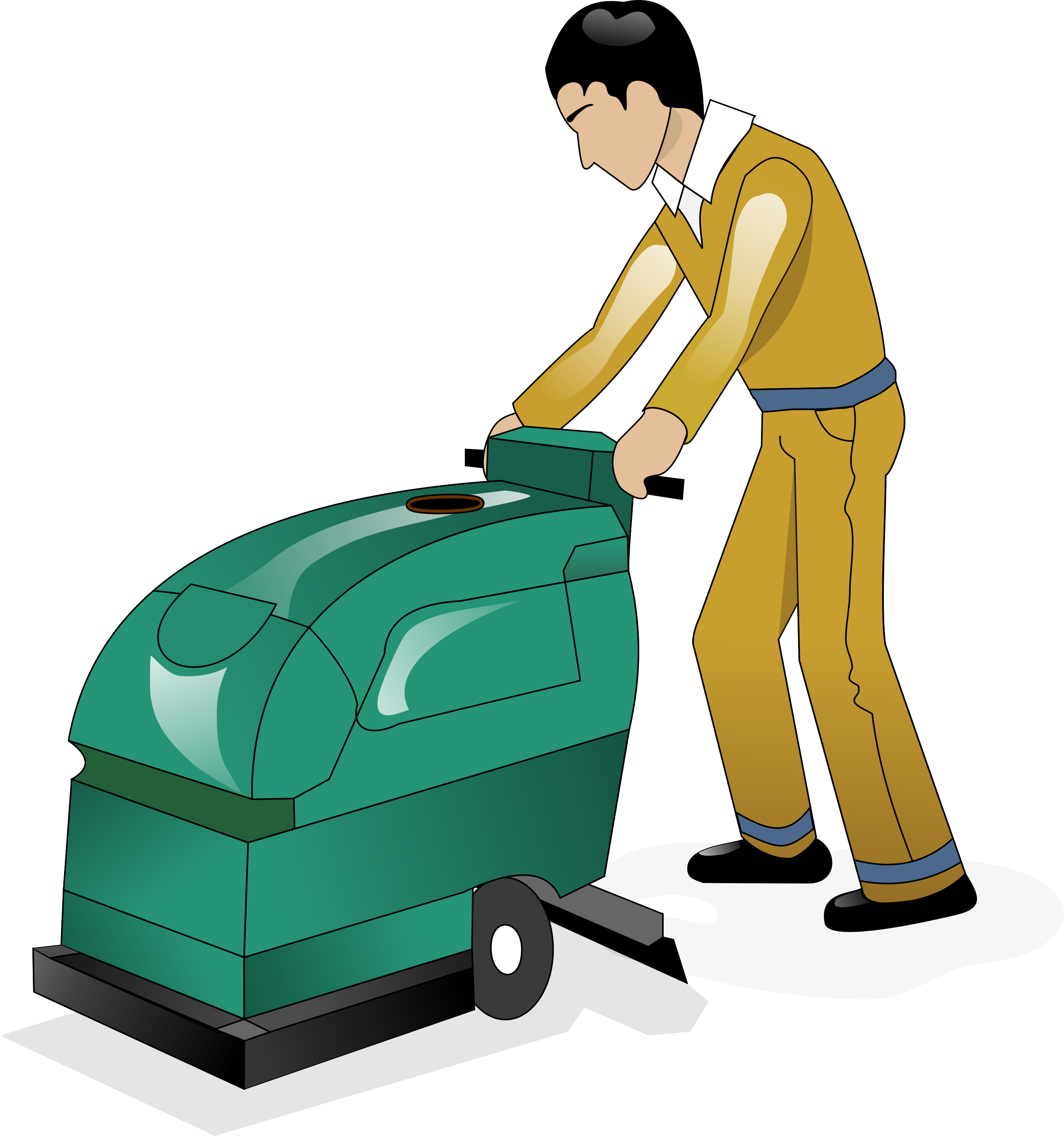 Floor Cleaning - Floor Cleaning Clipart (2788x2976)