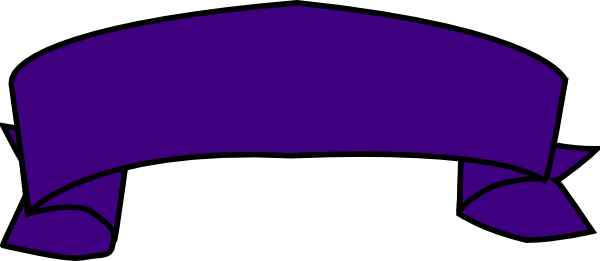 Purple Banner Clip Art At Clker - Purple Banner (600x261)