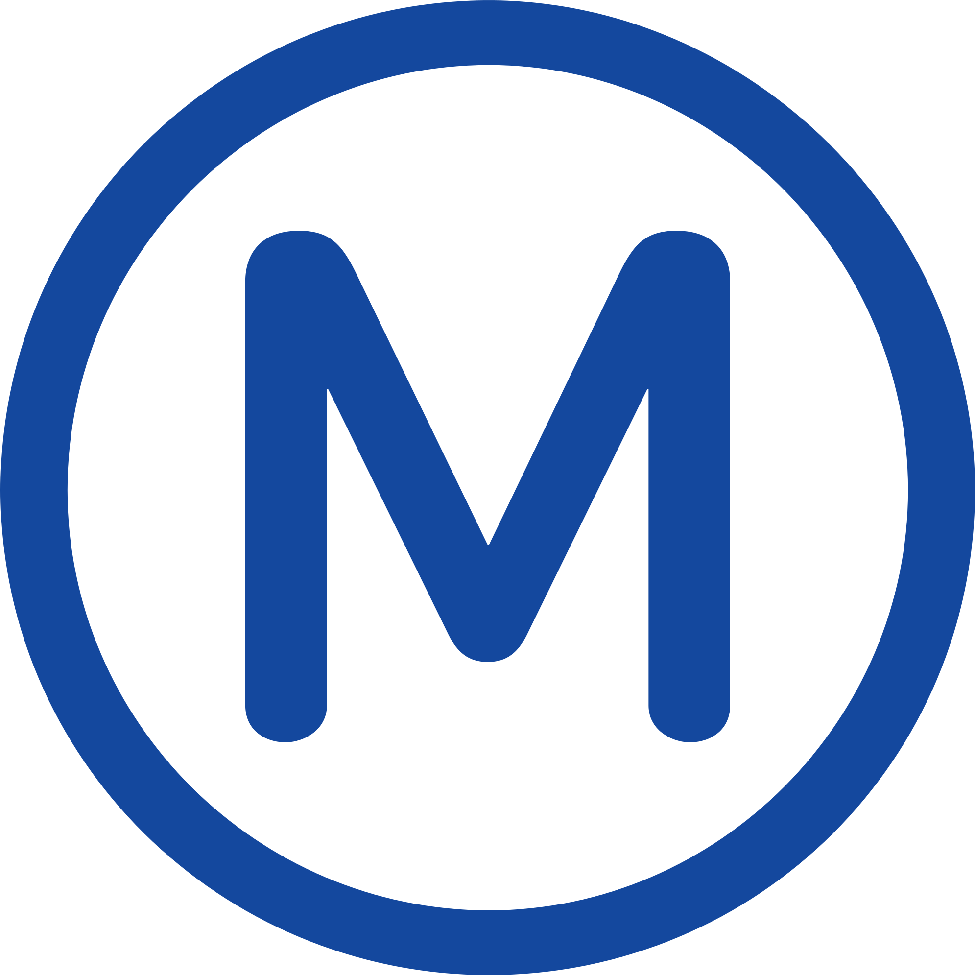 Clip Arts Related To - Metro Paris Logo (2000x2000)