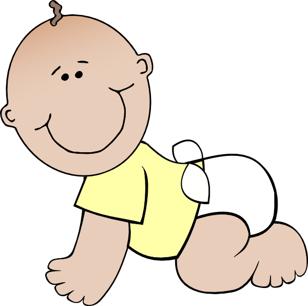 Gender Neutral Baby Clip Art (600x595)