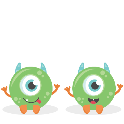 Twin Baby Boy Monsters Svg Scrapbook Cut File Cute - Scalable Vector Graphics (432x432)