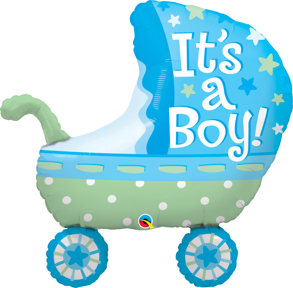 It's A Boy Baby Stroller Balloon - Balloon It's A Girl (1024x1008)
