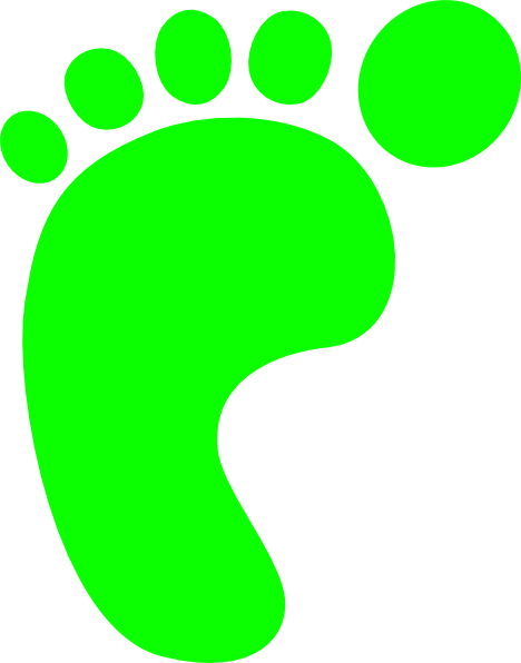 Green Footprint Clip Art At Clker - Life Cycle Key Words (468x596)