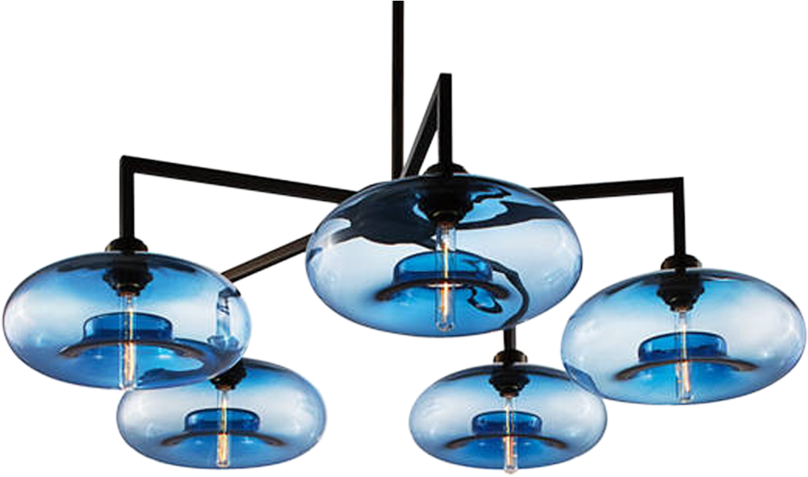 Niche Lighting Quill 5 Modern Glass Chandelier - Chandelier (1200x744)