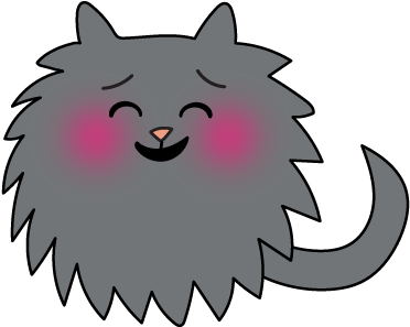 Purr Moji Cat Stickers Messages Sticker - Cartoon (408x408)
