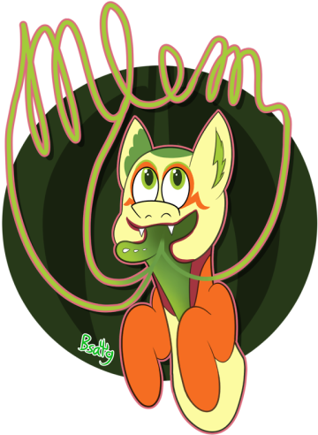 Non-toxic Making Typography With His Tongues - Cartoon (400x500)