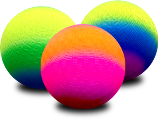 Three Tone Playground Ball - Circle (576x576)