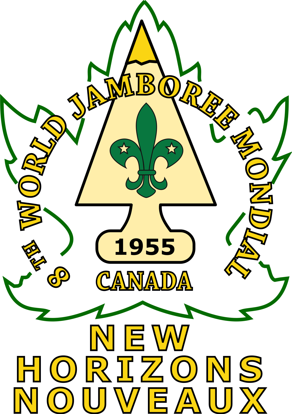 8th World Scout Jamboree - 8th World Scout Jamboree Badge (1200x1703)
