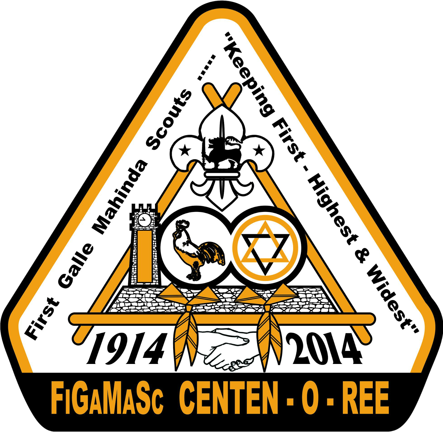First Galle Mahinda Centen O Ree Logo - Triangle (1531x1600)