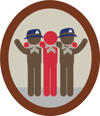 Community Beaver, Friendship Beaver - Beaver Friendship Badge (335x388)