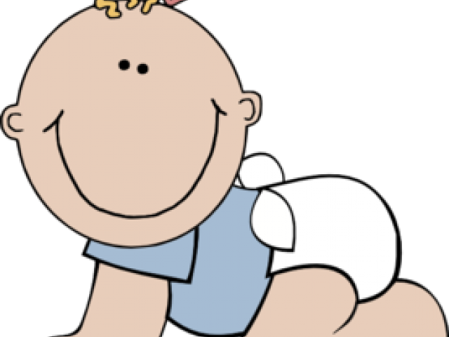 Baby Girl Clipart Blue - Baby Clip Art No Background (640x480)
