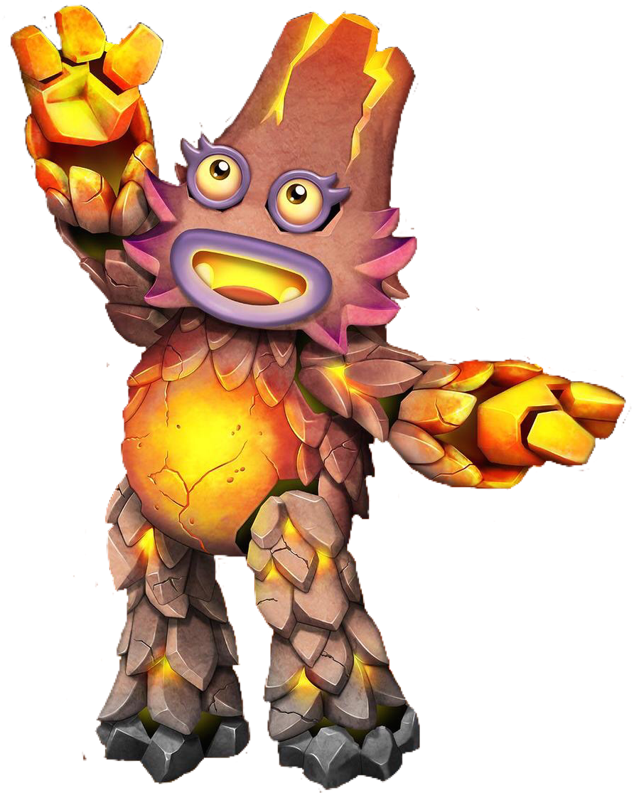 Creatures Lava Monster Free On Dumielauxepices Net - Kanya My Singing Monsters (1013x1326)