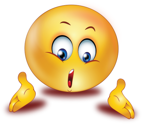 Confused Wonder Smiley Emoji Sticker - Transparent Confused Emoji (512x512)
