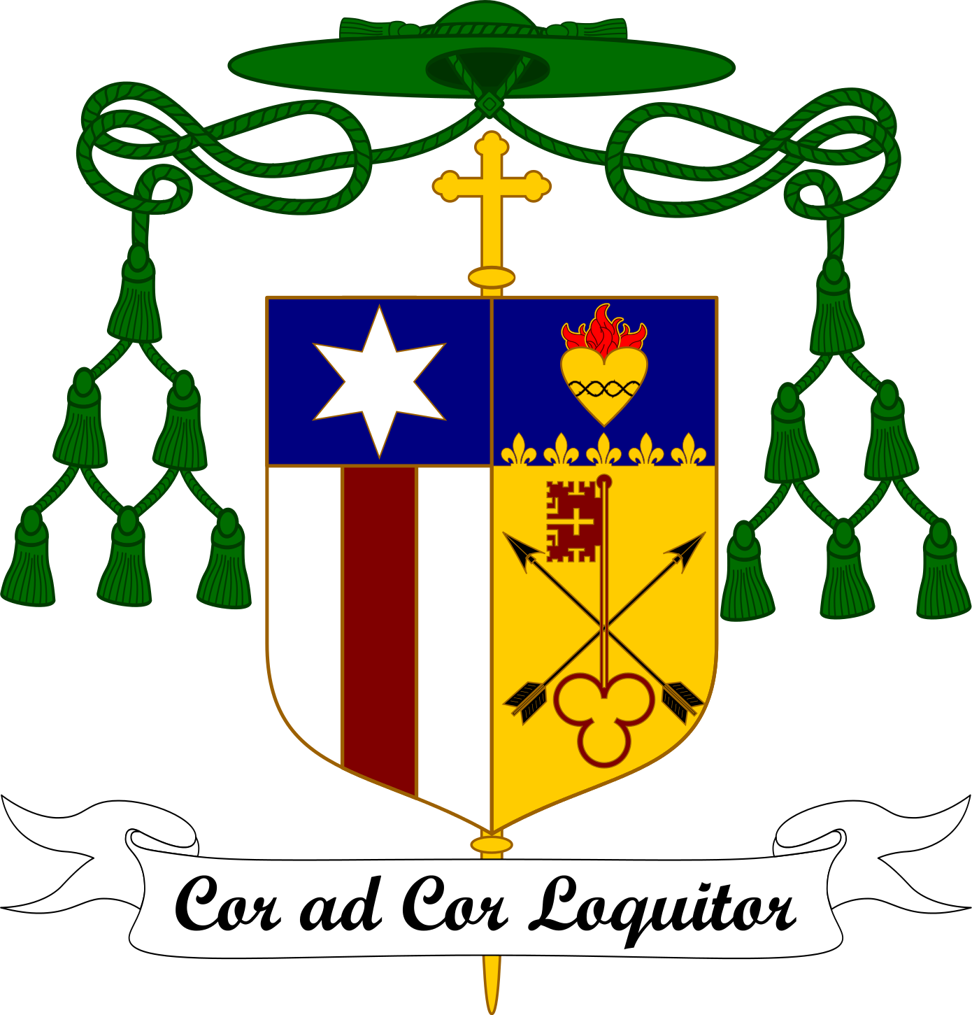 Coat Of Arms Of James D - Roman Catholic Archdiocese Of Lingayen-dagupan (1390x1451)