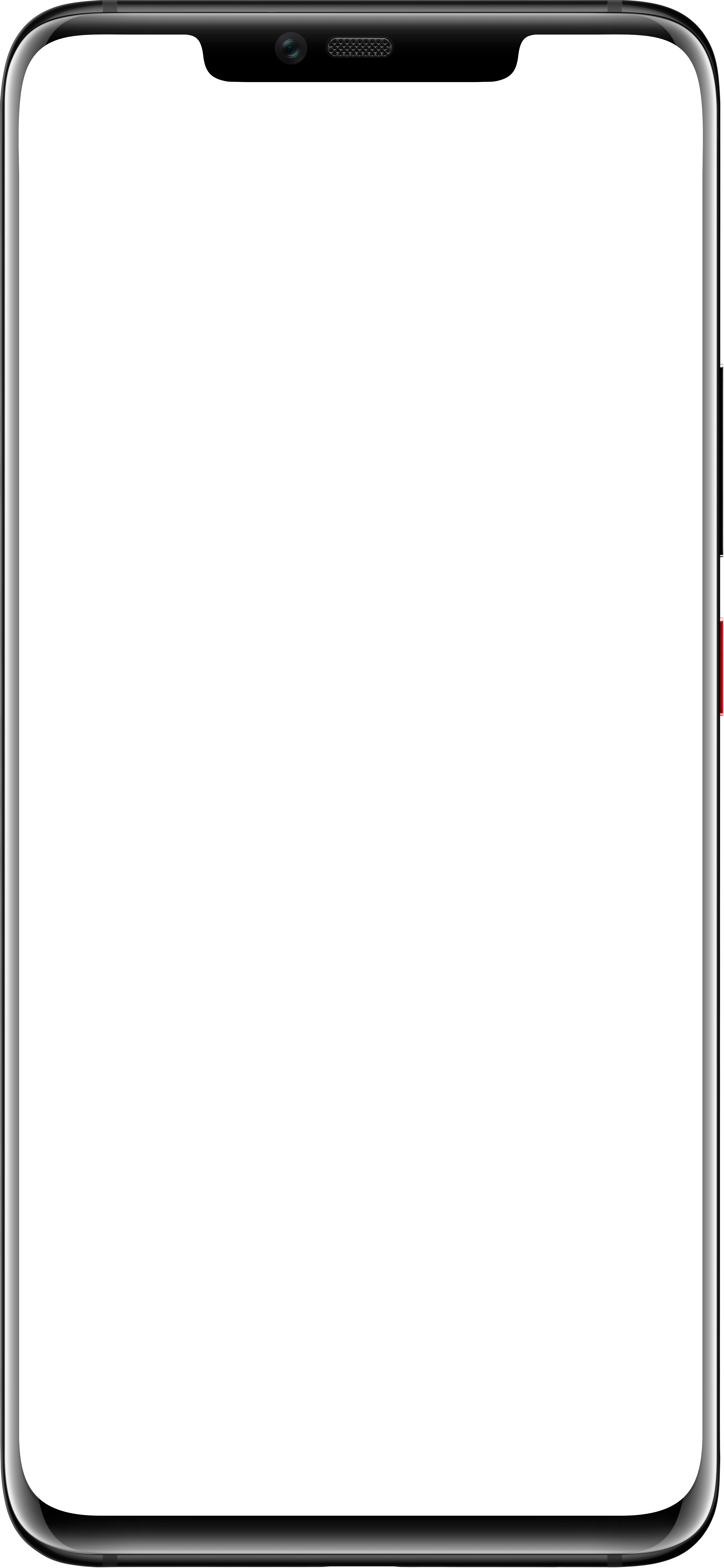 Aesthetic Clipart Phone Screen - Samsung S8 Frame Png (3185x6895)