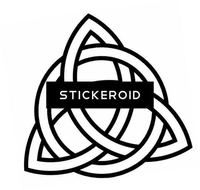 Celtic Knot Simple Tattoo - Celtic Trinity Symbol (670x636)
