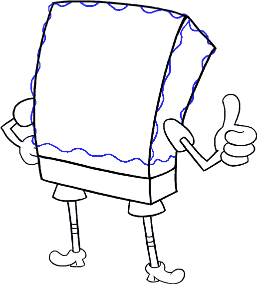 678 X 600 2 - Step By Step Spongebob Drawing Easy (678x600)