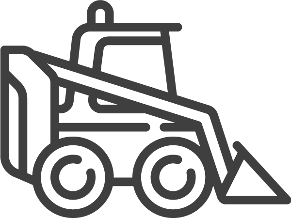 Bobcat Hire Icon - Skid Steer Clip Art (600x450)