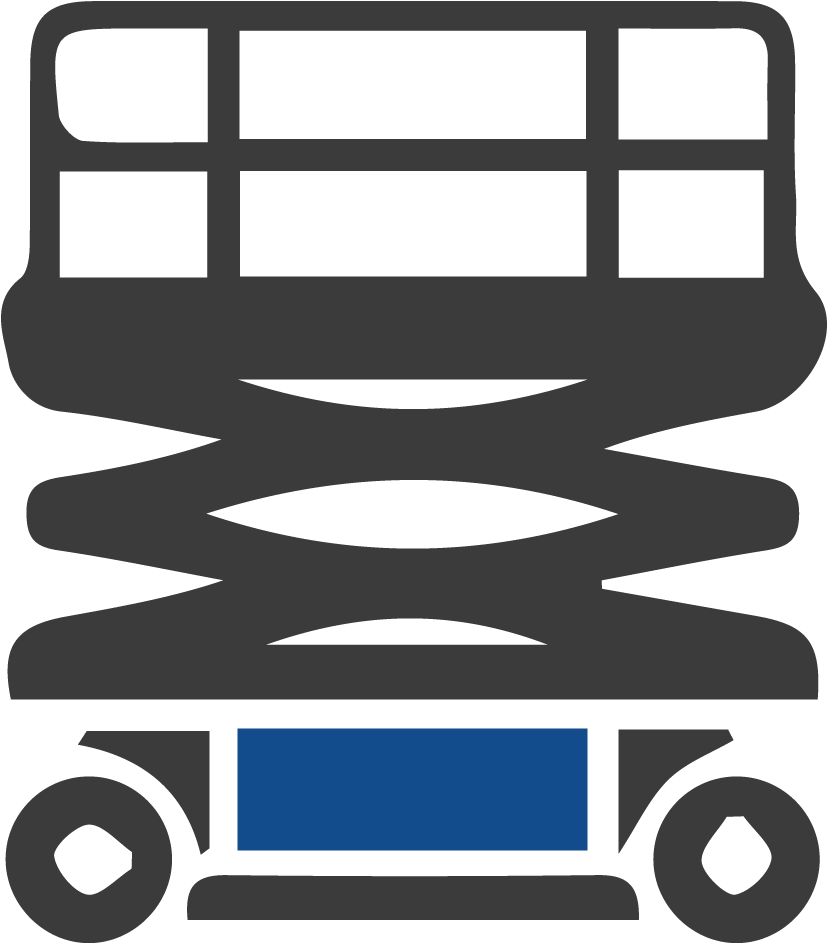 Personnel Lift - Scissor Lift Black And White (1920x1080)