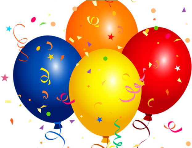 Confetti Clipart Birthday - Balloon Clipart Png (640x480)