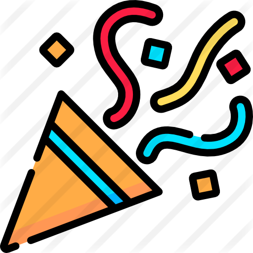 Confetti Free Icon - Confetti Free Icon (512x512)