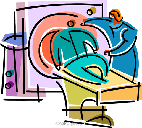 X-ray Equipment Royalty Free Vector Clip Art Illustration - X-ray Equipment Royalty Free Vector Clip Art Illustration (480x434)