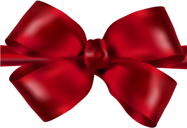 Bean Clipart Dark Red - Dark Red Ribbon Bow (640x480)