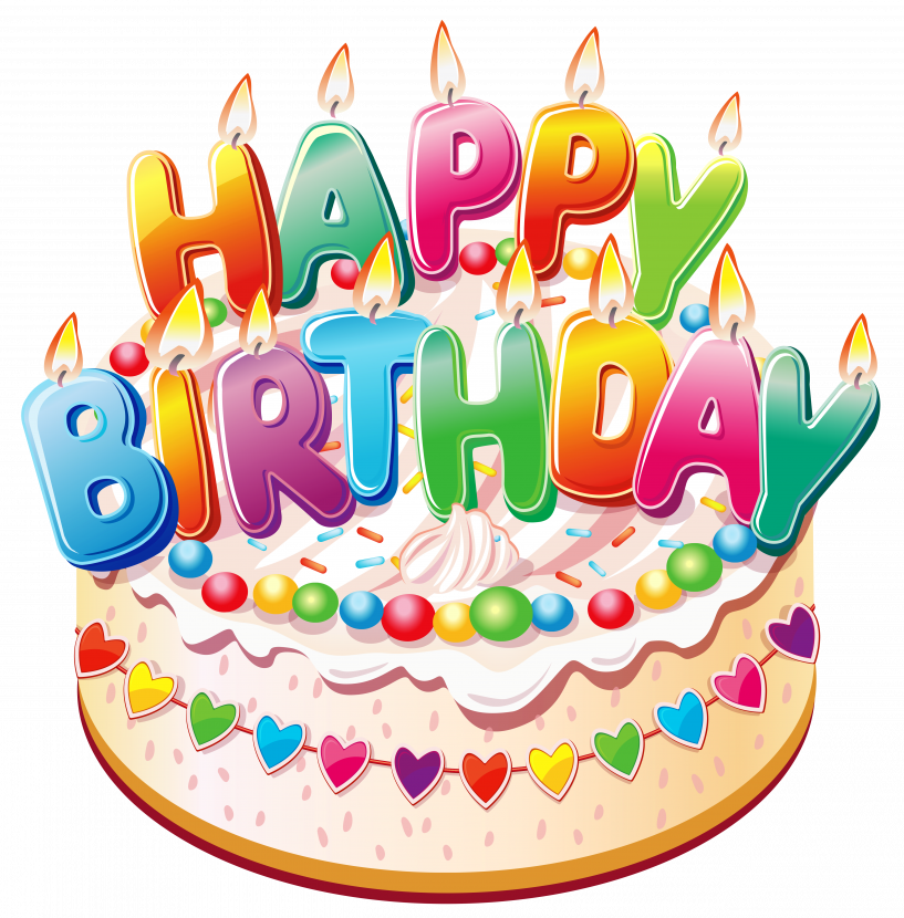 Cake Clipart Spring - Happy Birthday Cake Clip Art Free - Full Size PNG ...