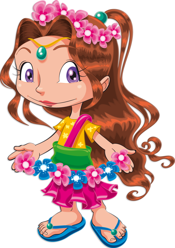 Фотки Birthday Cartoon, Spring Girl, Vector Design, - Season (566x800)