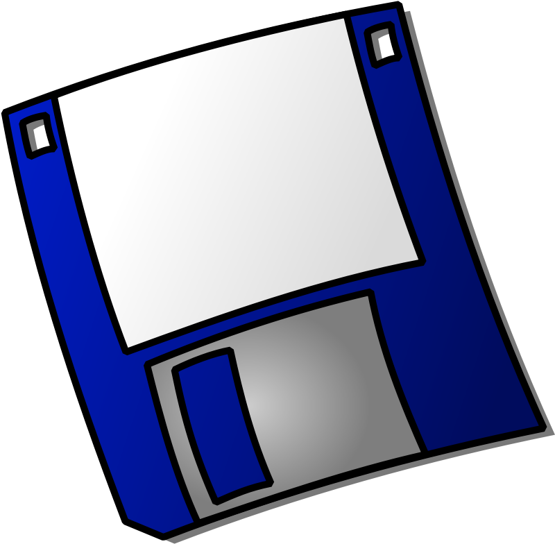 Free Vector Floppy Clip Art - Floppy Disk Clip Art (800x800)