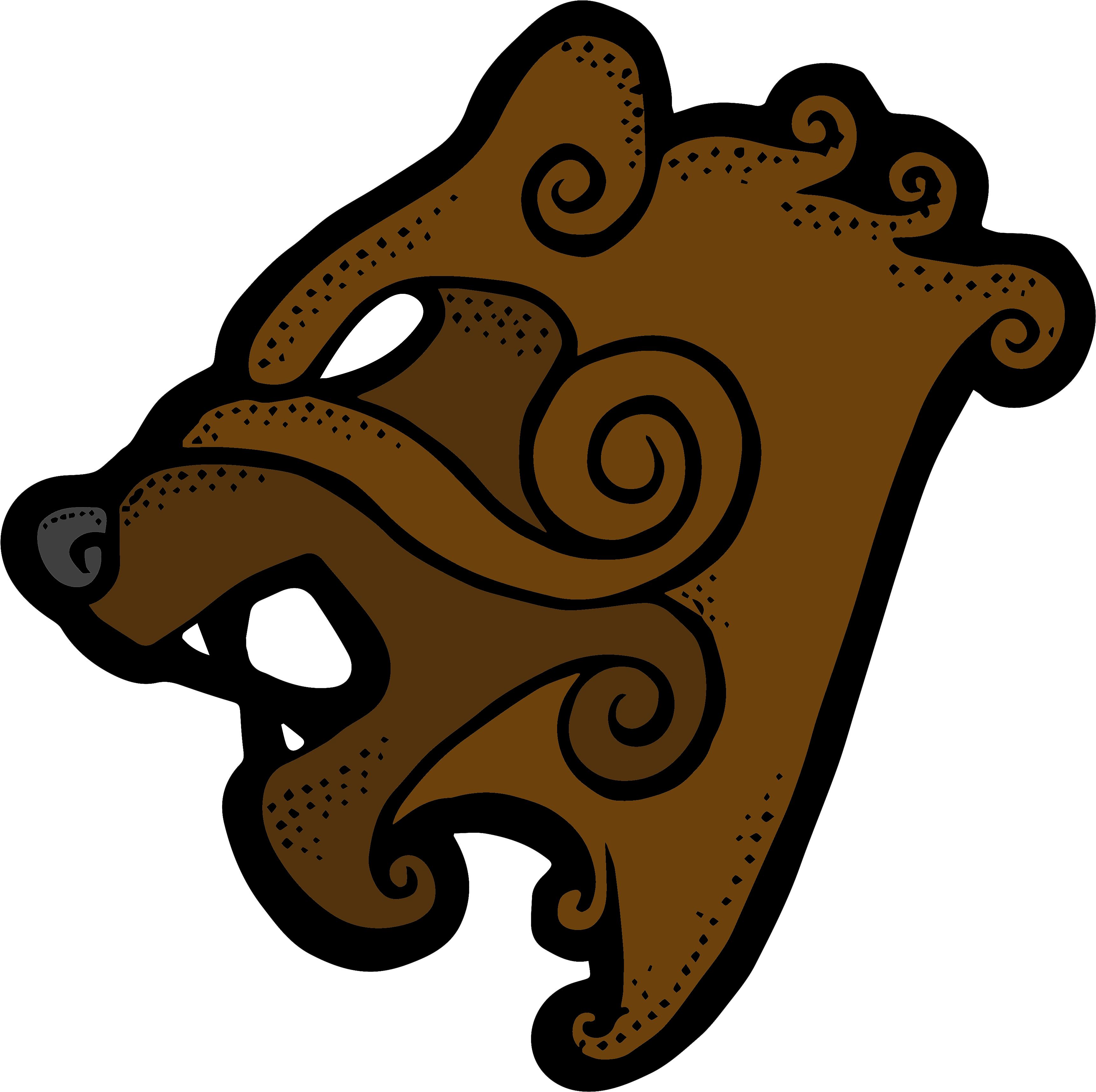 Grizzly Bear Clipart Viking - Viking Bear (3996x3996)
