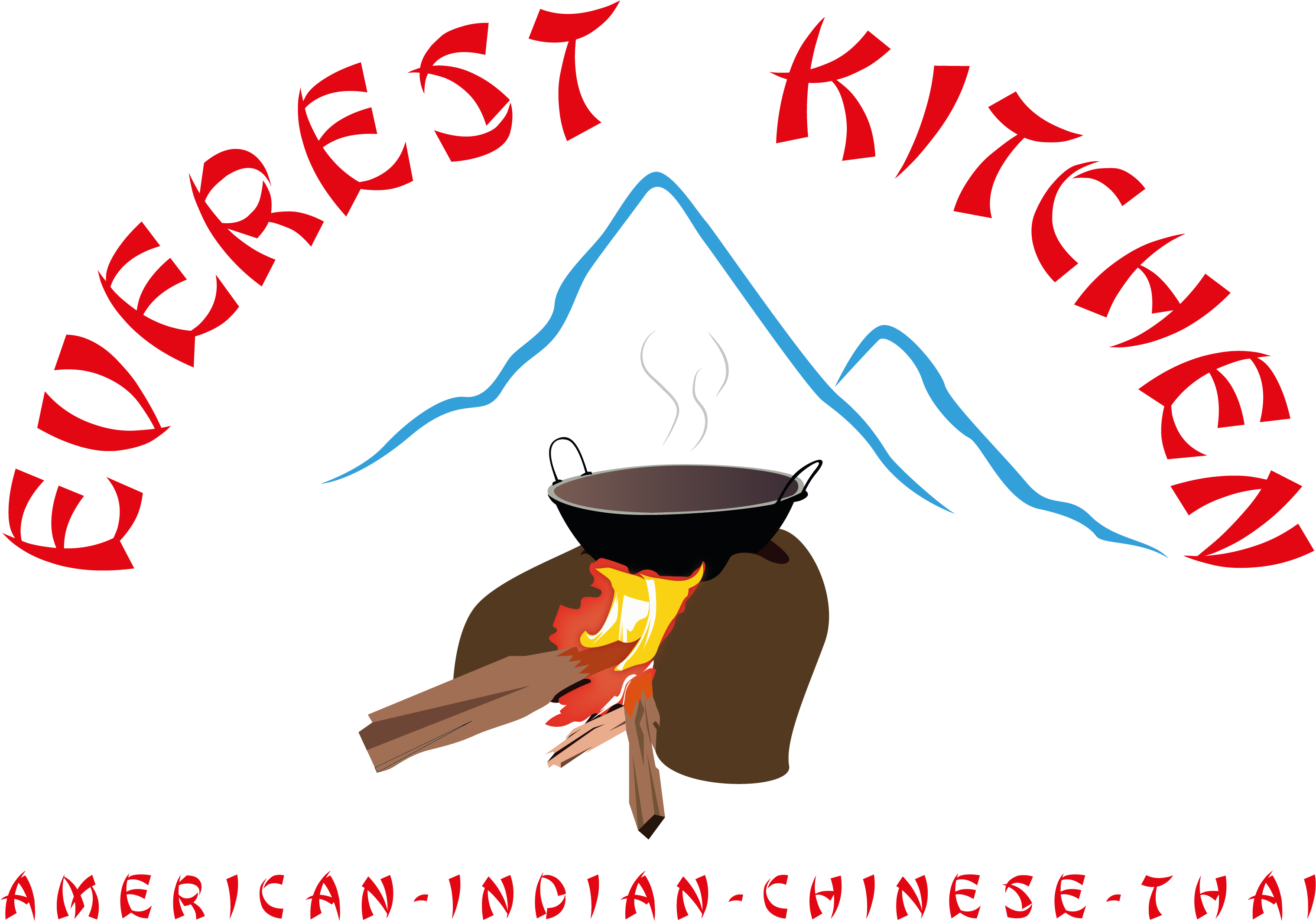 Everest Kitchen Best In Thai, Indian, Chinese And Your - Illustration (3600x2666)