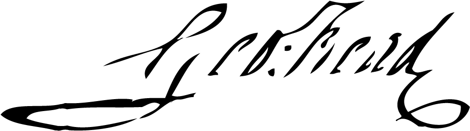 He Helped Delaware To Be The First State To Ratify - Calligraphy (1000x300)