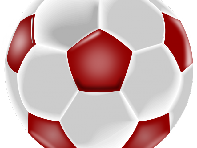 Maroon Clipart Soccer Ball - Soccer Ball Clip Art (640x480)
