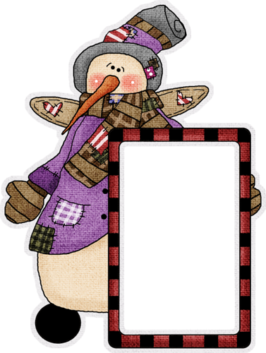 Marcos, Nieve, Creatividad, Cajas, Sobres De Papel, - Snowman (377x500)