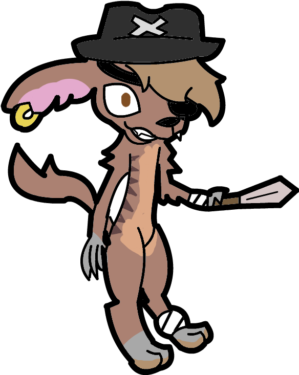 Captain The Ghost Weasel Pirate By Ci-wolfthewerewolf - Captain The Ghost Weasel Pirate By Ci-wolfthewerewolf (589x788)