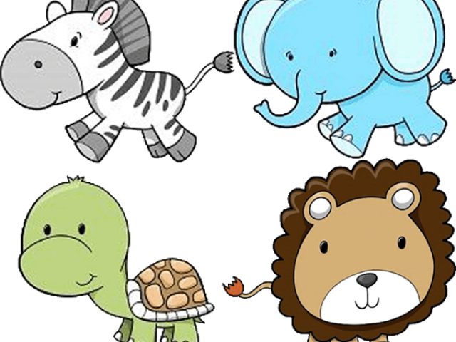 Larger Clipart Mother Baby Animal - Animal Cute Baby Clipart (640x480)