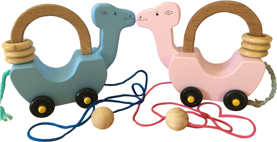 Handmade In America Non Toxic Wooden Baby Toy - Illustration (900x675)