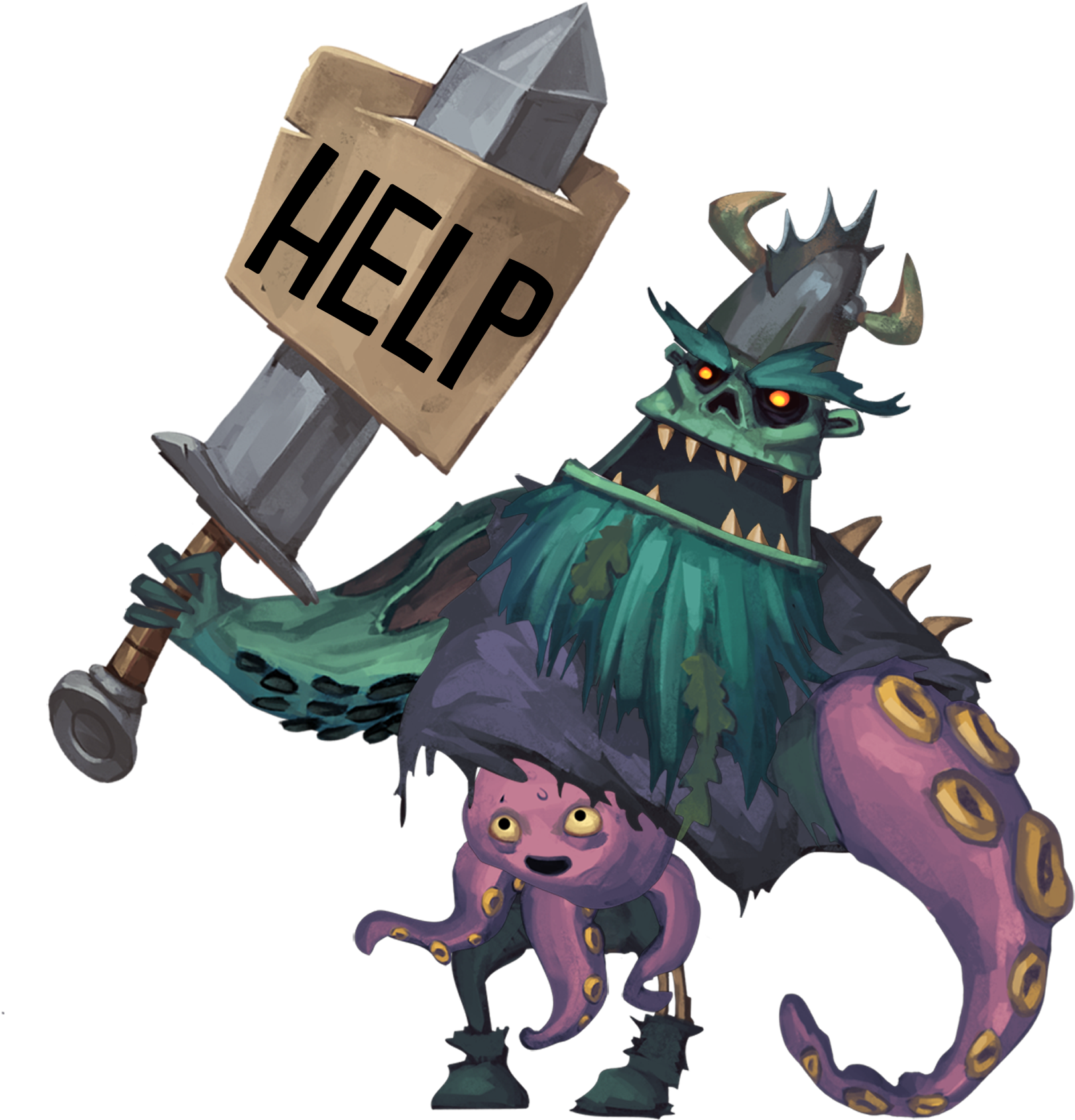 Need Help - Illustration (1762x1969)