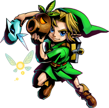 Link Majora's Mask 3d (355x350)