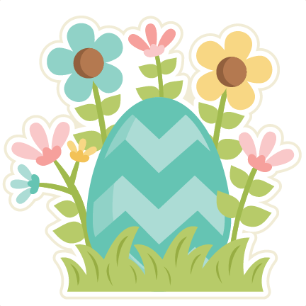 Easter Egg In Flowers Svg Scrapbook Cut File Cute Clipart - Easter Egg In Flowers Svg Scrapbook Cut File Cute Clipart (432x432)