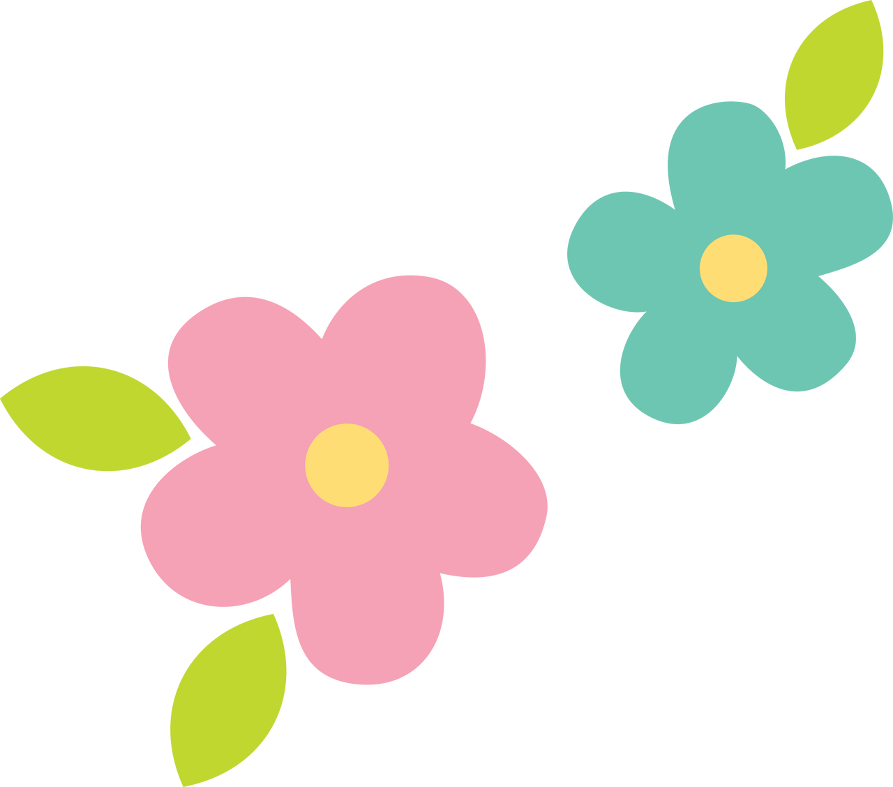 Easter Flowers Svg Cut File - Flowers Svg (1280x1128)