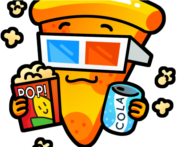 Sold Out Clipart Movie - Pizza And Movie Night (640x480)