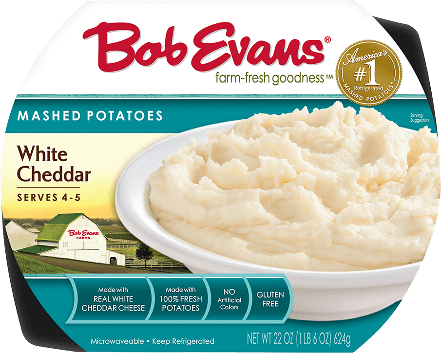 Bob Evans White Cheddar Mashed Potatoes - Bob Evans Mashed Potatoes (1000x1000)