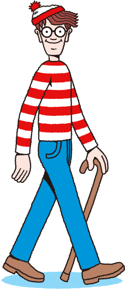 ウォーリー - Where's Waldo Transparent Background (388x570)