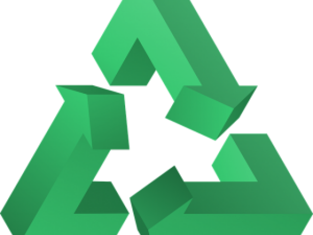 Recycle Clipart Prevention Pollution - Triangulo Verde Reciclado Png (640x480)