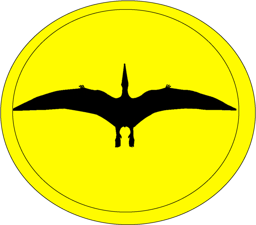 Company Emblem Jurassic Park Png Logo - Jurassic Park Pteranodon Logo (900x767)