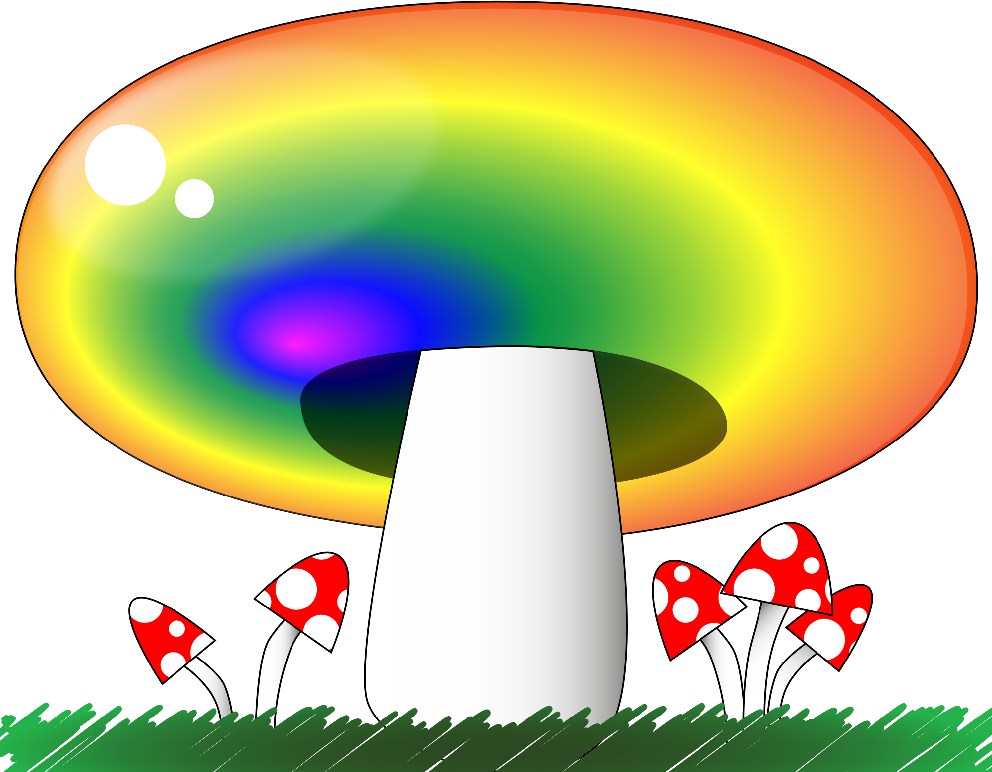 File Svg Wikimedia Commons Open - Rainbow Mushroom Png (2000x1574)