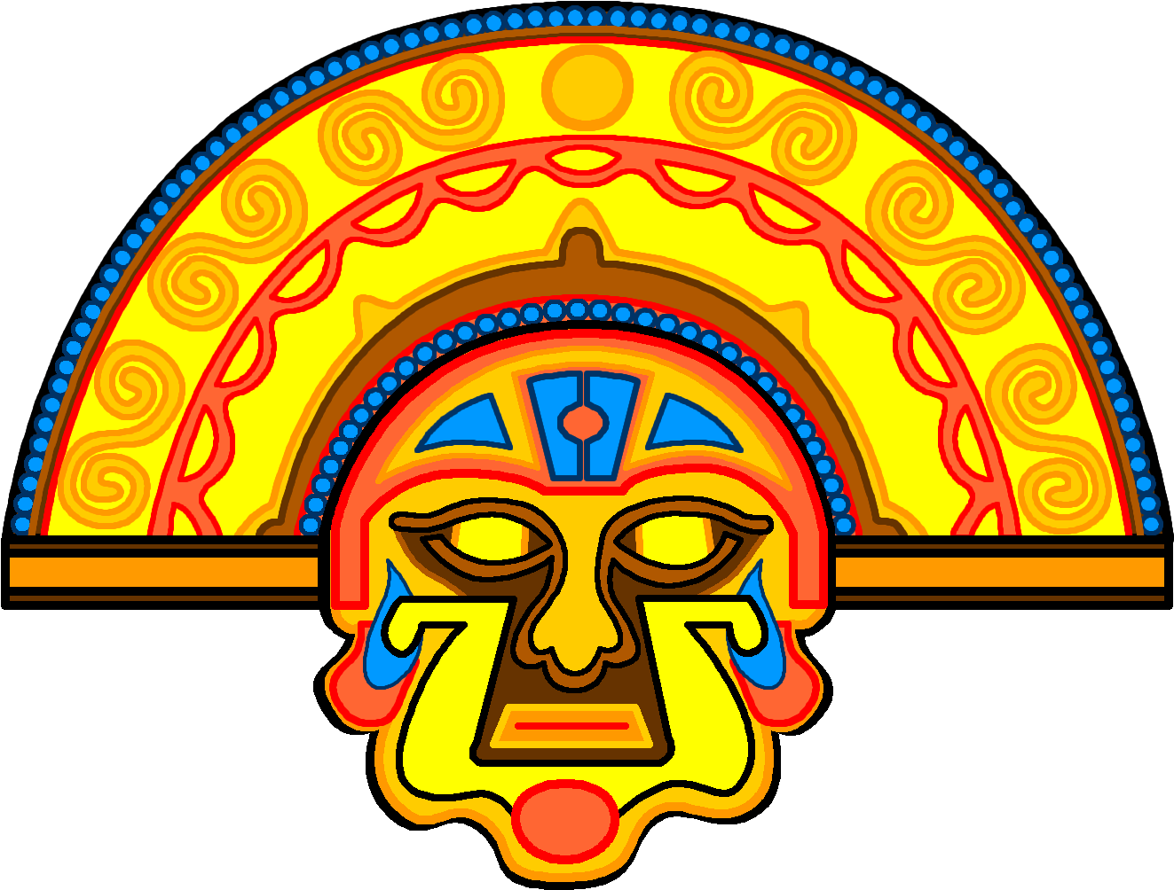 Civilizations In The Americas - Inti The Sun God Png (2017x1204)