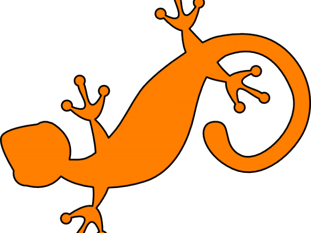 Gecko Clipart Orange - Gecko Clipart Orange (640x480)